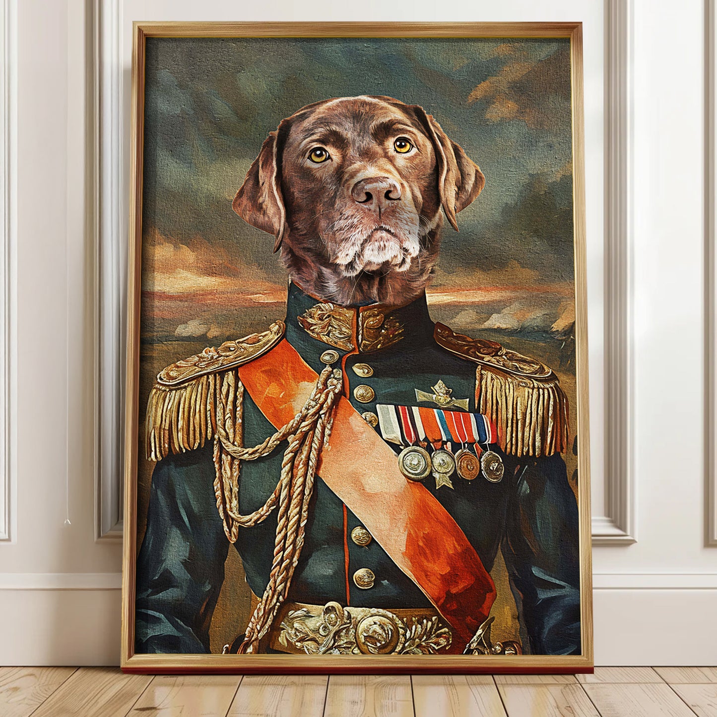 Custom Royal Pet Portrait - Personalized Renaissance Canvas Art - Canvas Gallery Wraps