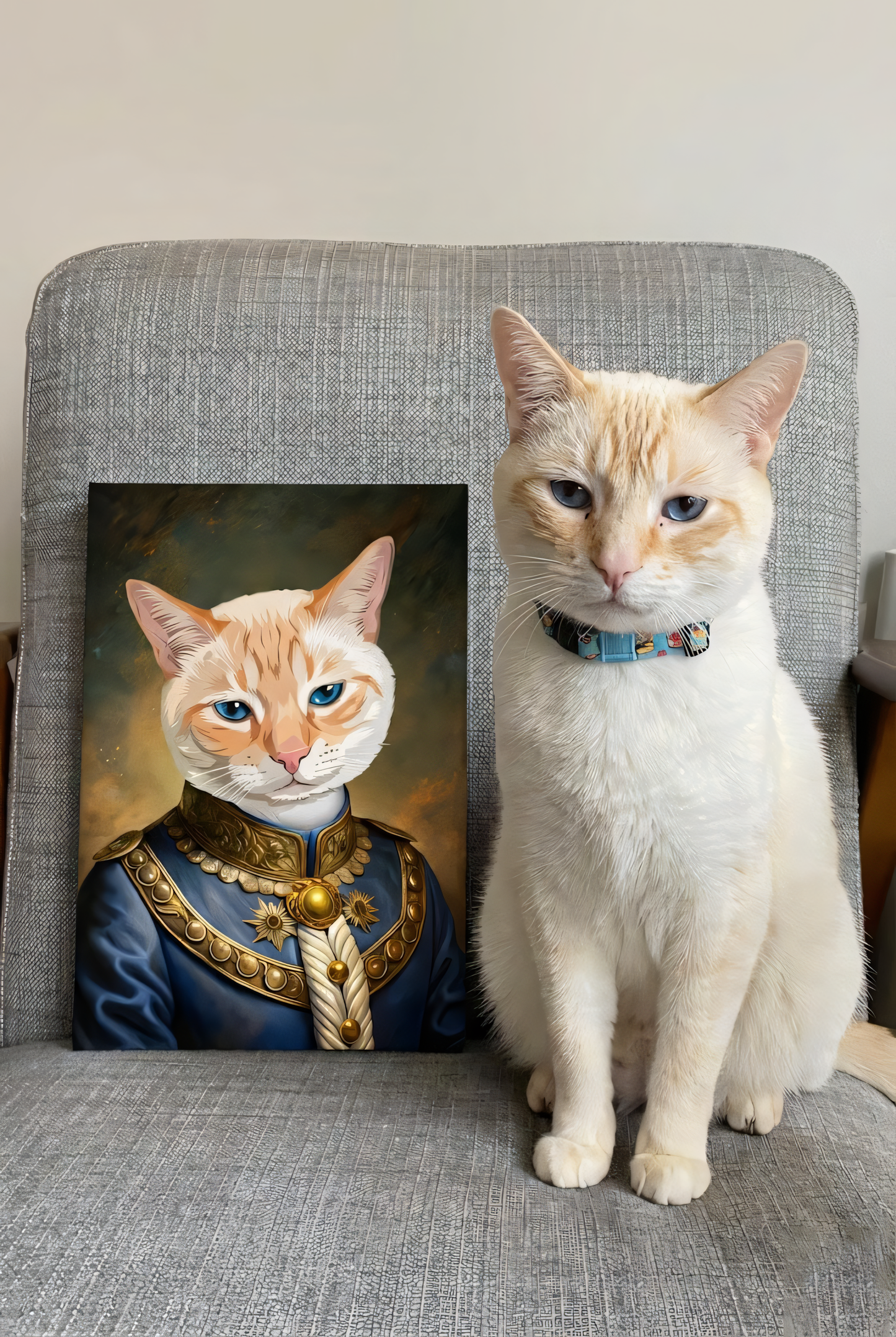 Custom Royal Pet Portrait - Personalized Renaissance Canvas Art - Canvas Gallery Wraps
